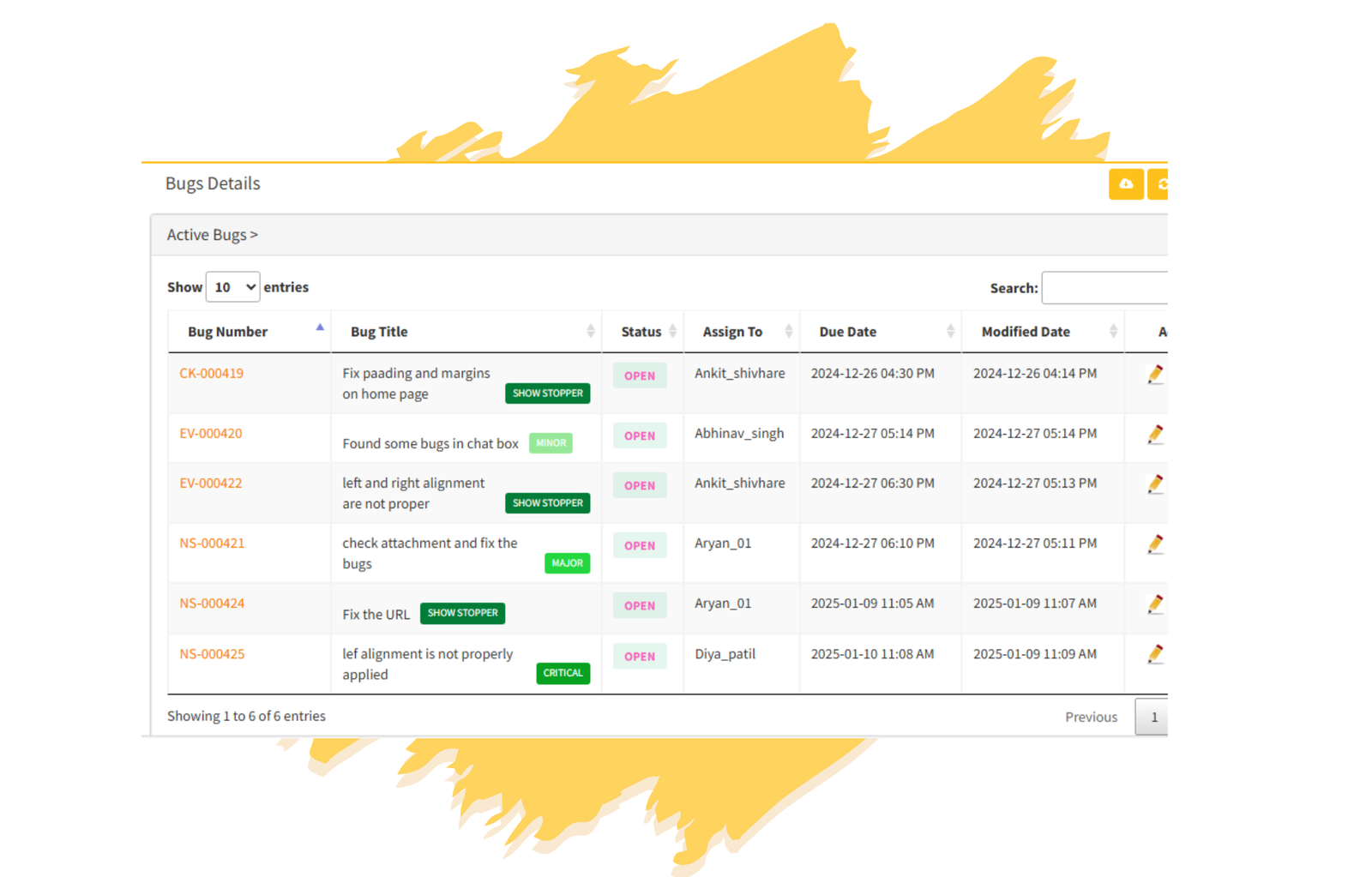 bug Tracking System