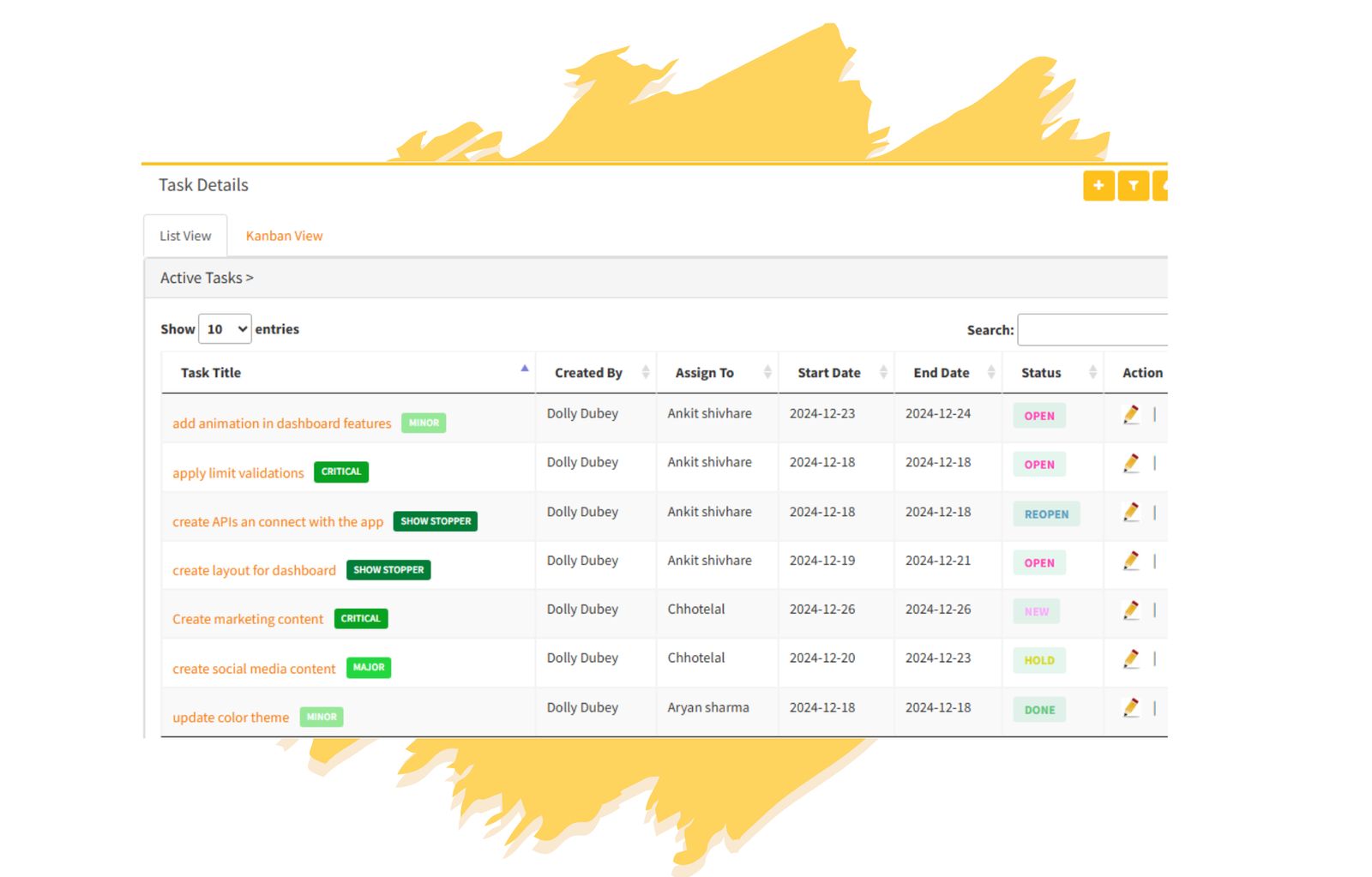 project organizer guide